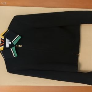 St. John Collection By Marie Gray Vintage Full Zip Black Sweater Size 8/Medium